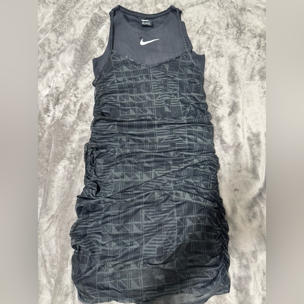 Nike Black Geometric Pattern Dress